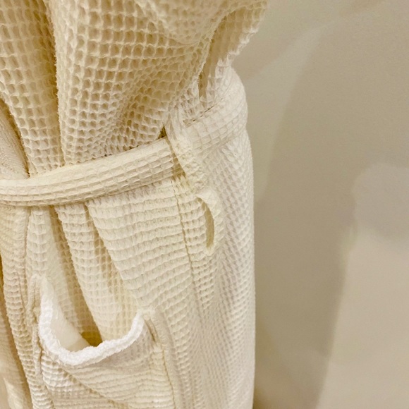 Pottery Barn Lined Waffle Weave Resort Robe L & XL - Picture 4 of 8